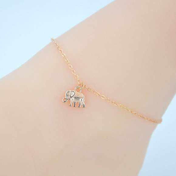 New Gold Elephant Anklet - Picture 6 of 8